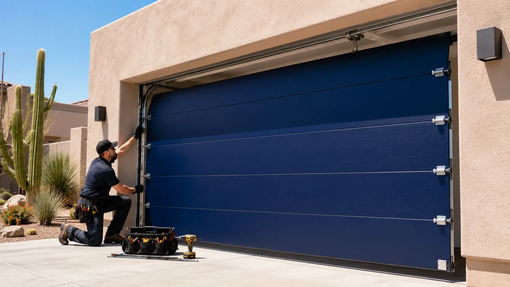 Garage door work on a home in Frisco