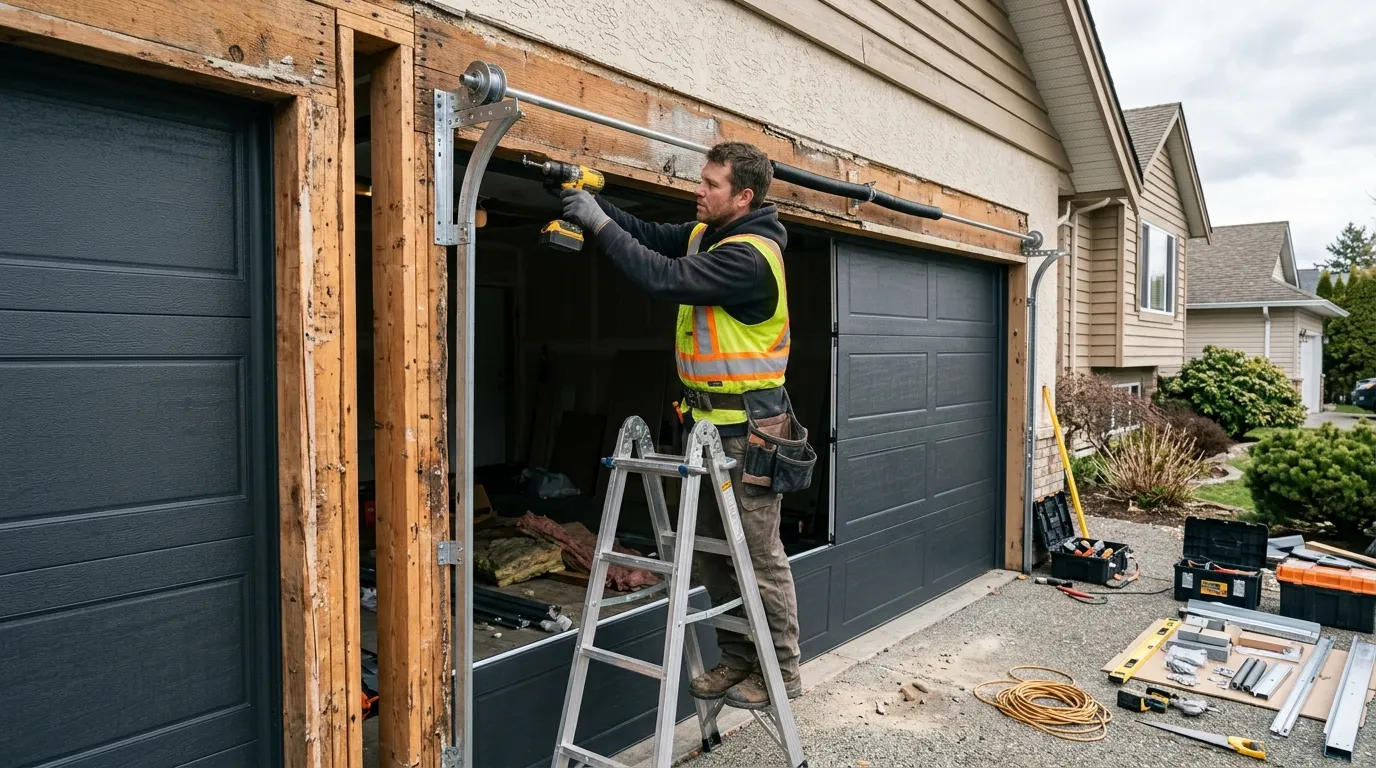 New Garage Door Installation for Lucas Homes in Frisco