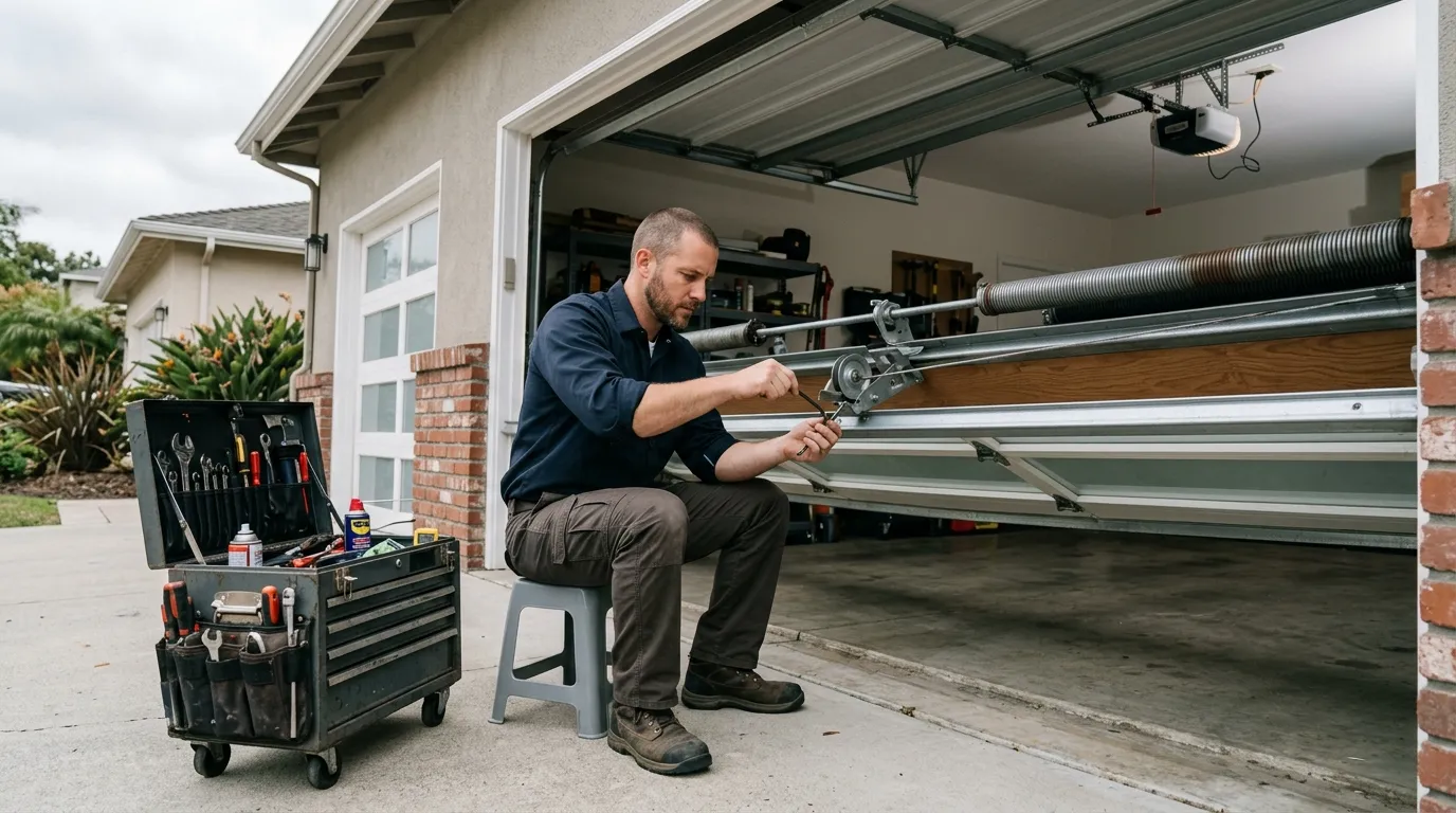 Off-Track Garage Door Repair for Murphy Homes in Frisco