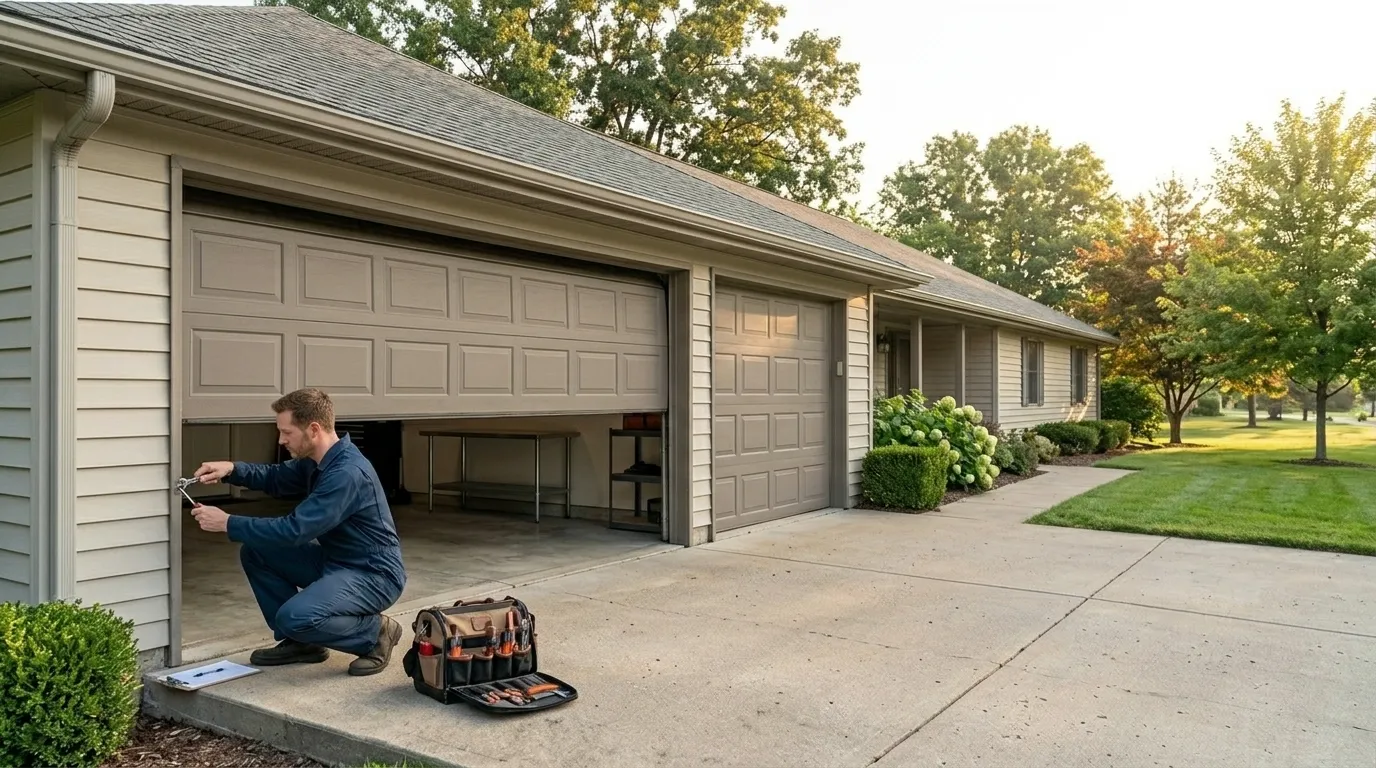 Off-Track Garage Door Repair for Princeton Homes in Frisco