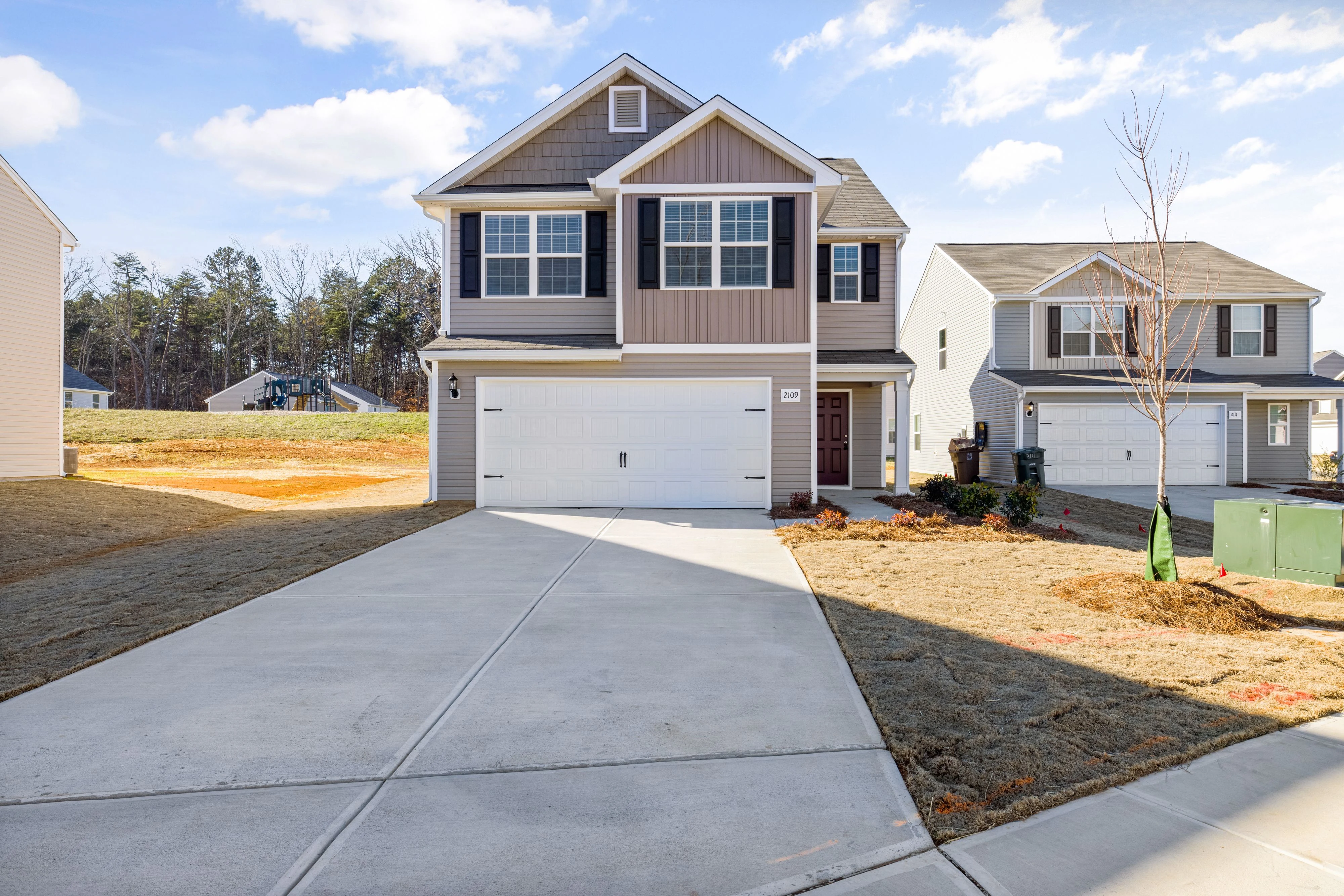 Residential garage door in Pilot Point